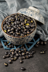 黑豆食材养生背景海报素材