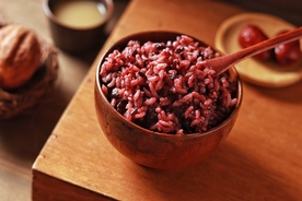 红糯米美食食材背景海报素材