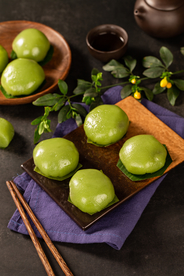 青团美食食材背景海报素材