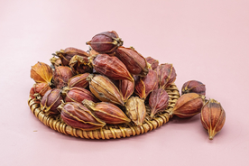 栀子花花朵配料背景海报素材