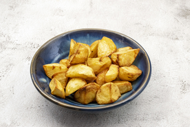 油炸红薯零食食材背景海报素材