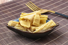 腐竹配料食材背景海报素材