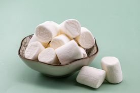 棉花糖零食休闲背景海报素材