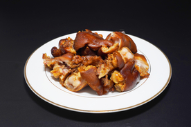 卤味猪蹄美食食材背景海报素材