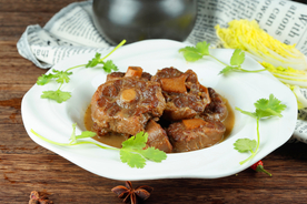 红烧鸡块美食食材背景海报素材