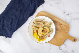 麻辣鸡爪美食食材背景海报素材