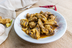 红烧鸡块美食食材背景海报素材