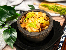 石锅白菜美食食材背景海报素材