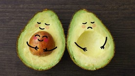 牛油果可爱图片