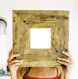 金色木制相框