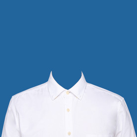 白色衬衫证件照衣服素材