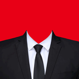 黑色西装证件照衣服素材