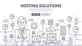 商务网络云计算网页背景