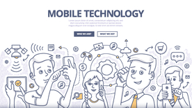 商务网络云计算网页背景