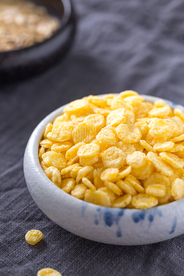 玉米片美食食材背景海报素材