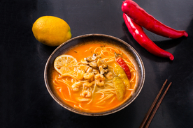 阴功汤美食食材背景海报素材