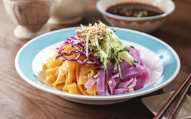 凉皮美食食材背景海报素材