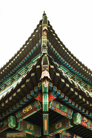 屋檐复古建筑背景海报素材