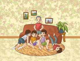 创意卡通插画图案