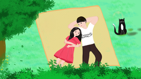 创意卡通插画图案