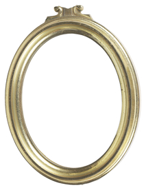 圆金属铜制相框
