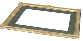 金色金属铜制相框