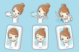 精致女孩美容护肤瑜伽