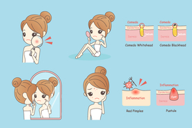 精致女孩美容护肤瑜伽