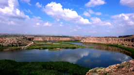 宁夏水洞沟人类史前文明考察遗址