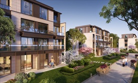 小区别墅洋房园林景观效果图