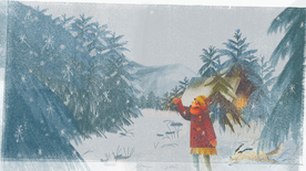 户外风景卡通插画