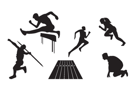 跑步跳远跨栏投掷运动