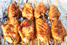 色香味俱全的烤串烤鸡翅