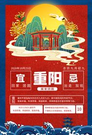 重阳传统节日宣传海报素材