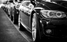 汽车车队黑色背景海报素材