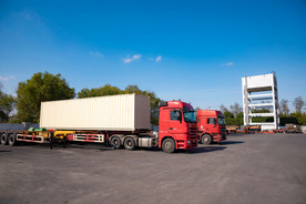 物流货车运输背景海报素材