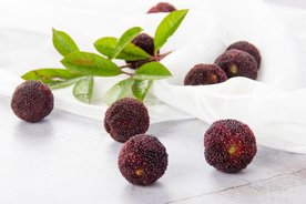 杨梅水果果实背景海报素材