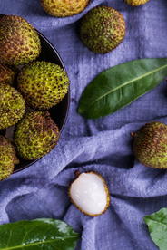 荔枝水果果实背景海报素材