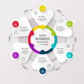 信息图模板 流程