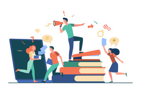 人物插图 扁平办公矢量