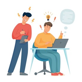 人物插图 扁平办公矢量