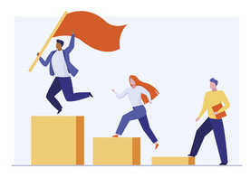 人物插图 扁平办公矢量