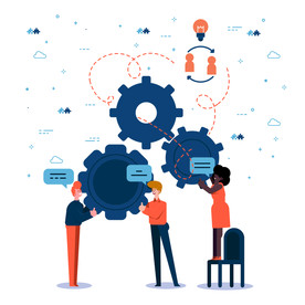 人物插图 扁平办公矢量