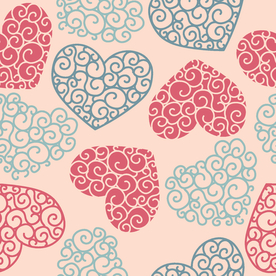 无缝爱心底纹