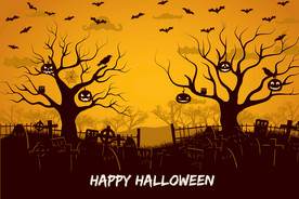 万圣节 鬼怪 蝙蝠