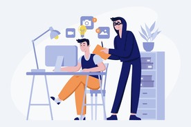 人物插图 扁平办公矢量