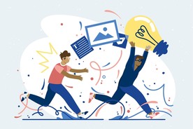 人物插图 扁平办公矢量