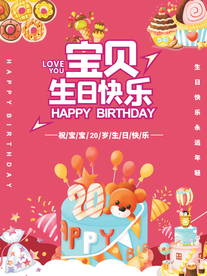生日会海报
