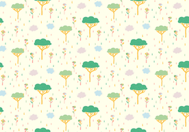 卡通树背景