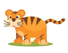 卡通小老虎